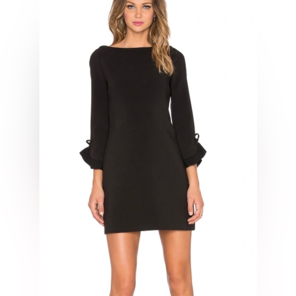 Kate Spade Women's Black Flare Bell Sleeve Sheath Dress Size 0